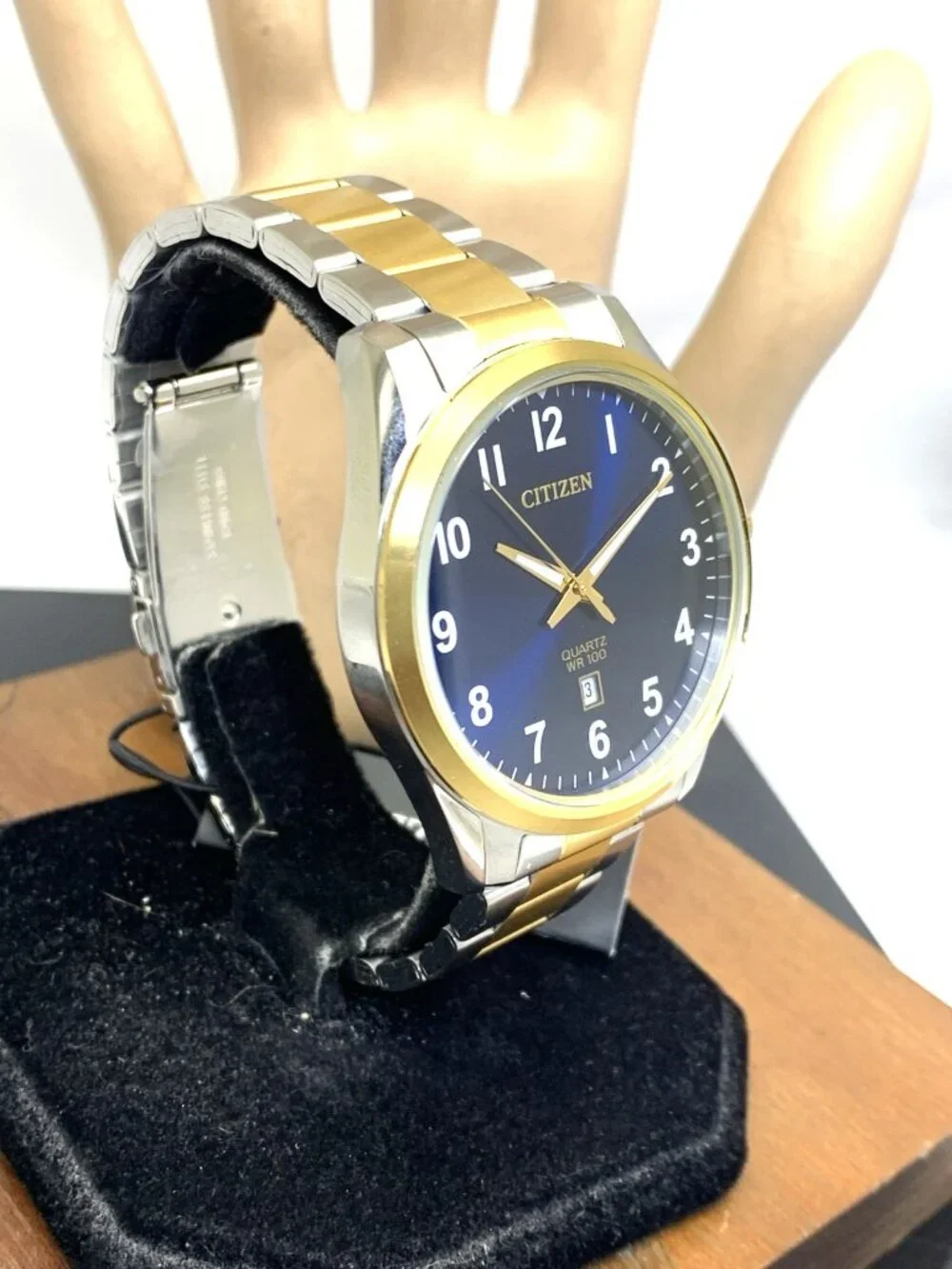 Citizen Men's Watch BI1036-57L Quartz Blue Dial Two Tone Stainless Steel 42mm